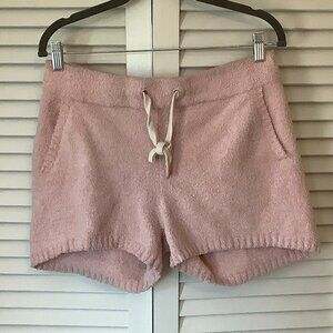 UGG women's Noreen shorts medium pink fuzzy fleece drawstring plush